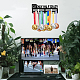 Марафон спортивная тема железная медаль вешалка держатель дисплей настенная стойка ODIS-WH0021-588-7