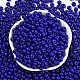 Perles de rocaille en verre imitation jade&nbsp;SEED-Z001-A-B14-2