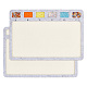 Planches de conception de perles de feutre, rectangle, couleur d'argent, 21.1x29.5x0.8 cm