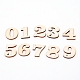 Numero 0~9 in legno di ciliegio cinese DIY-WH0204-32-1