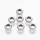 304 Stainless Steel Textured Beads STAS-E136-59-1