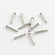 304 Stainless Steel Tie Tacks Lapel Pin Brooch Findings STAS-R065-48-1