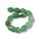 Natürlichen grünen Aventurin Perlen Stränge G-F743-04B-3