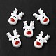 Christmas Opaque Resin Cabochons RESI-K019-20-3