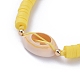 Handmade Polymer Clay Heishi Beads Braided Beaded Necklaces NJEW-JN02724-5