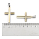 Croix latine 304 inoxydable pendentifs en acier STAS-E097-16M-3