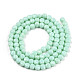 Chapelets de perles en verre opaque de couleur unie GLAA-N052-06-A12-2