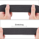 BENECREAT 6 Yards 37mm Wide Non-Slip Elastic Band Straight Silicone Elastic Gripper Band Flat Waistband for Garment Sewing Project SRIB-BC0001-01-2