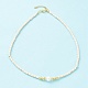 Collier de perles de turquoise synthétique et de perles naturelles NJEW-M201-02A-1
