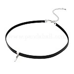 Wholesale 50pcs 1.5mm Black Real Genuine Leather Cord Choker Necklace 13-30'' 