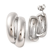 Серьги-гвоздики из нержавеющей стали 304 EJEW-G395-01P