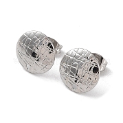 Accessoires de puces d'oreilles en 304 acier inoxydable STAS-M323-03P