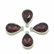 Сплав стекла амулеты PALLOY-T028-7x10mm-18