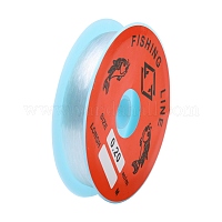 1 Roll Transparent Fishing Thread Nylon Wire White about 0.2mm in diameter  about 142.16 yards 130m