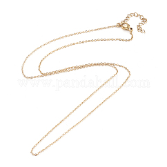 Collane a catena in acciaio inossidabile 304 con placcatura sotto vuoto in pvd, con chiusure moschettone, placcato di lunga durata, oro, 17.51 pollice (44.5 cm), 1.2mm