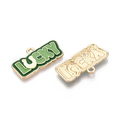 Emaille-Anhänger aus Legierung zum St. Patrick's Day&nbsp;ENAM-T024-46A-G