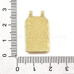 Colgantes del rectángulo de latón&nbsp;KK-S508-03B-G