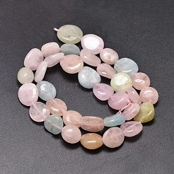 Gefärbt natürlichen morganite Nuggets Perlen Stränge&nbsp;G-J336-14