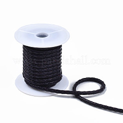 Cordoncino di cuoio intrecciato bovina&nbsp;NWIR-N005-01G-4mm