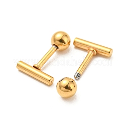 Ohrstecker aus Ionenplattierung (IP) 304 Edelstahl&nbsp;EJEW-Z034-04A-G