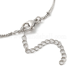 Kreuzigungskreuz Messing Micro Pave Zirkonia Anhänger Halsketten&nbsp;LS-NJEW-S385-02P