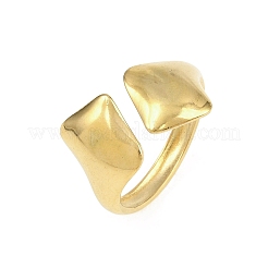 Anelli aperti con polsino in acciaio inossidabile 304 per donna&nbsp;RJEW-A102-10A-G