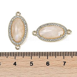 Natürliche facettierte ovale Glieder aus Mondstein&nbsp;G-B126-06G-02
