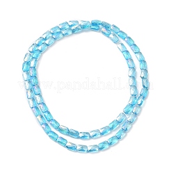 Transparentes perles de verre de galvanoplastie brins&nbsp;EGLA-I017-03-AB03
