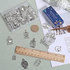 54pcs 9 pendentifs en alliage de style tibétain&nbsp;TIBEP-SC0002-65