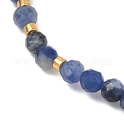Verstellbare Armbänder mit Schiebeverschluss aus Glasperlen und Natursteinen für Damen&nbsp;BJEW-JB13634
