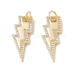 Pendentifs en laiton zircon cubique transparent&nbsp;X-KK-G415-05G