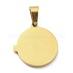 Pendentifs en acier inoxydable chirurgical 316L avec placage ionique (IP)&nbsp;STAS-M317-07G