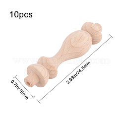 Découverte de décoration de rail en bois&nbsp;WOOD-WH0103-10B