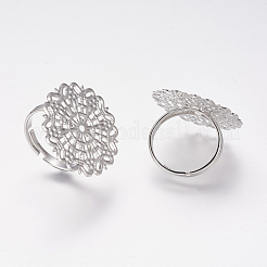 Messing filigranen Ring Basen&nbsp;KK434
