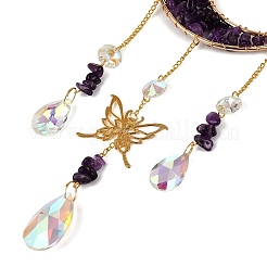 Mondkristall-Sonnenfänger aus natürlichen Amethystsplittern&nbsp;RN-T001-01A