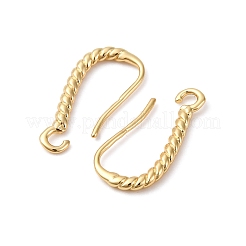 Ohrhaken aus Messing mit klarem Zirkonia&nbsp;KK-L242-26G