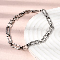 Set di gioielli con collana e bracciale a catena in acciaio inossidabile 304&nbsp;SJEW-L199-14P