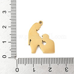 304 Edelstahl-Emaille-Anhänger&nbsp;STAS-R168-03B-G
