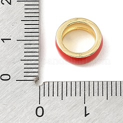 Perline distanziatrici a rondella in smalto ottone&nbsp;KK-CBAF2EC-01G