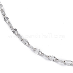 Collana a catena con maglie in acciaio inossidabile 304 anti-ossidazione per uomo e donna&nbsp;STAS-B039-07P
