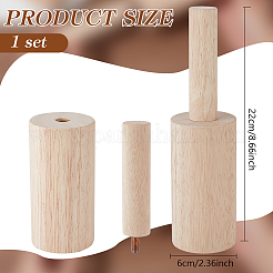 Tassenformen aus Holz&nbsp;WOOD-WH0029-89A
