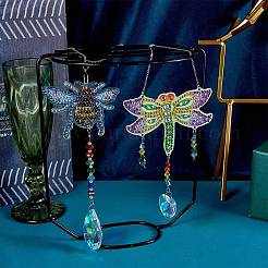 2 Sets 2-Stil-DIY-Diamantmalerei-Windspiel-Kits&nbsp;DIY-SZ0007-55
