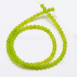 Natürliche Malaysia Jadeperle Stränge&nbsp;G-M097-4mm-07