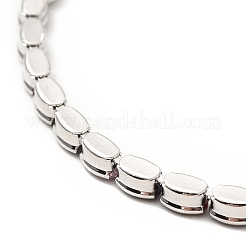 Verstellbare Armbänder aus Messing mit kubischem Zirkonia und kastenförmiger Kette&nbsp;BJEW-A132-23P