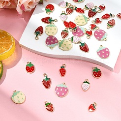 40pcs 8 styles de pendentifs en émail en alliage&nbsp;ENAM-YW0004-49