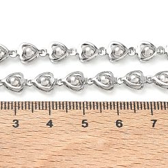 Halsketten mit Herzgliedern aus Edelstahl 304&nbsp;SA-CBA2696-01P
