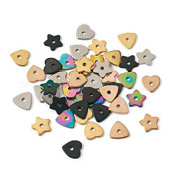60 Stück 15 Stil 304 Edelstahlperlen&nbsp;STAS-MP0001-11