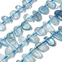 Natürliche Aquamarin Perlen Stränge&nbsp;G-P604-A23-01