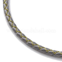 Verstellbare geflochtene Armbänder aus Polyesterkordel&nbsp;BJEW-Z085-01G-20