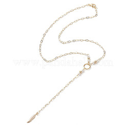 Messingkette Lasso Halsketten&nbsp;NJEW-JN04920